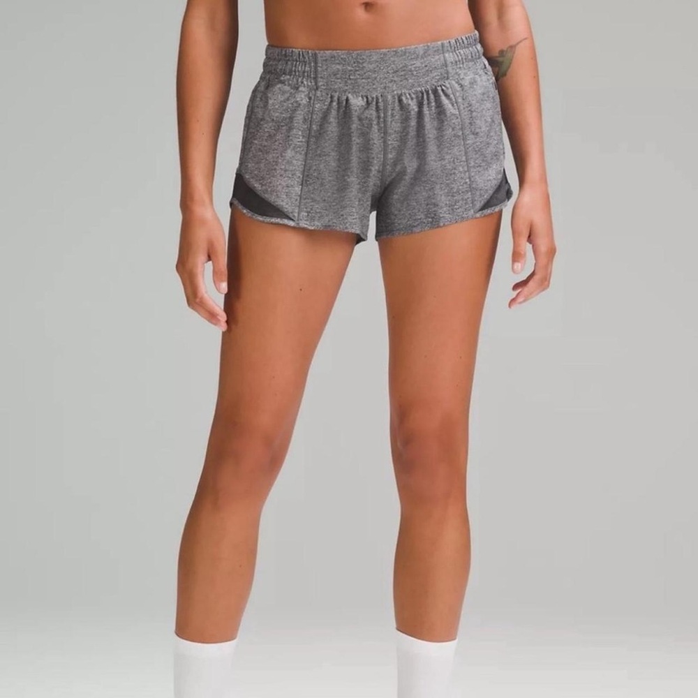 Lululemon 2.5 running shorts grey
